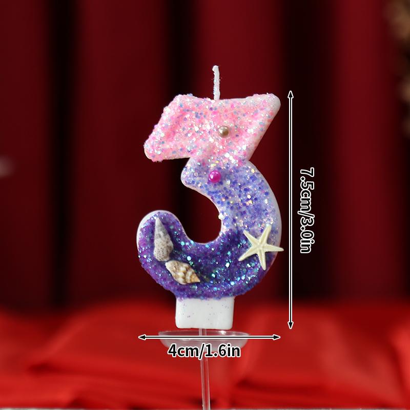 3D Number Cake Decorating Candle Birthday Candles Multicolor Cake Topper Baby Shower Party 1st Dessert Decor for Any Celebration