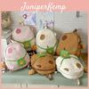 Cute Green Small Bag Cartoon Capybara Design Student Backpack With Pendant For Campus Use