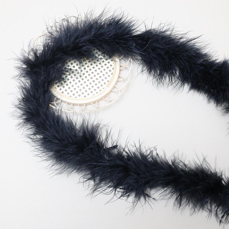 Color Feather Strip Encryption Bold Diy Decorative Turkey Fluff Strip Performance Clothing Skirt Accessories