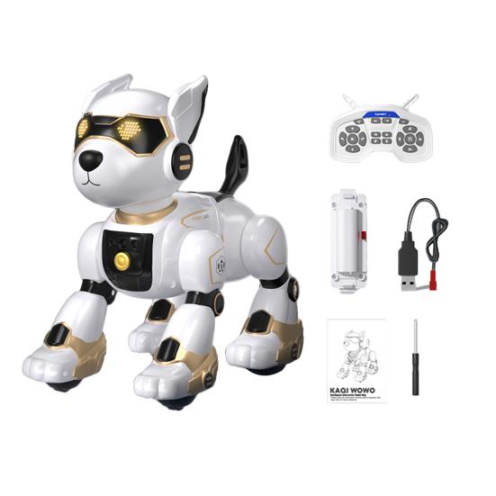 Robot Dog Toy 2.4GHz Remote Control Robot Pet with Interactive Touch Sensors Voice Command Programming Mode Educational Robotic Puppy Toy for Children