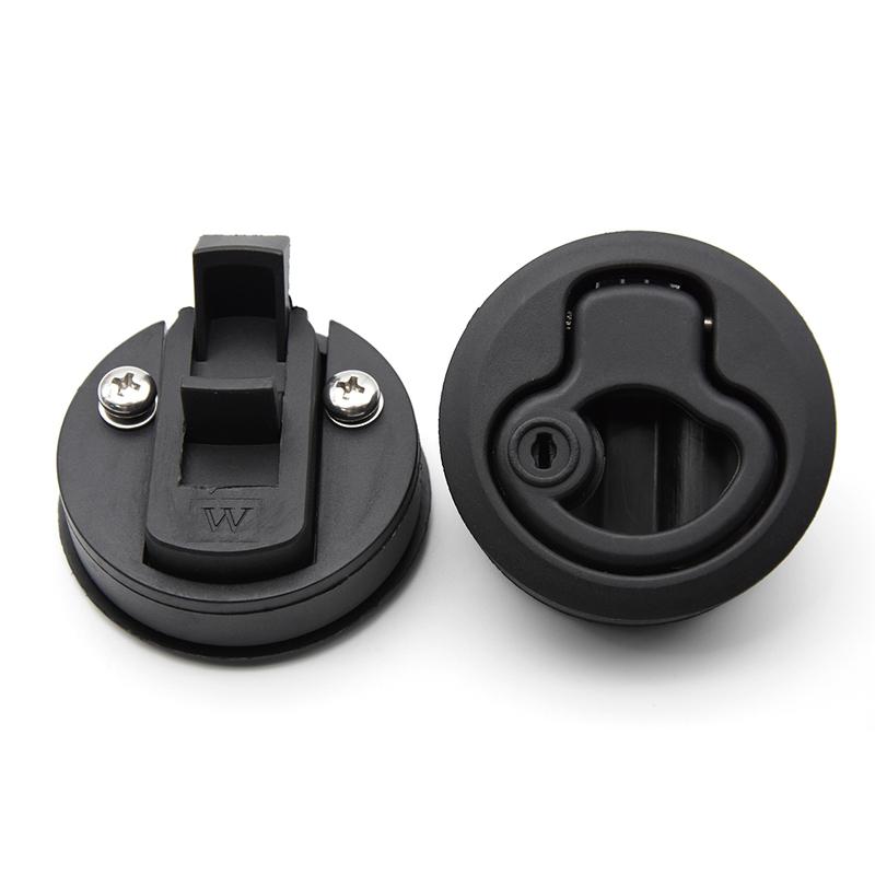 2pcs/set Round Non-locking Handle Flush Boat Marine Latch Cabinet Lift Pull Handle for RV Boat Deck Hatch Lock Stainless Steel