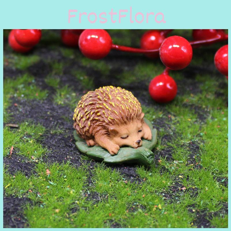 Cute Resin Hedgehog Figurine For Miniature Garden Decor Micro Landscape Gift For Holiday