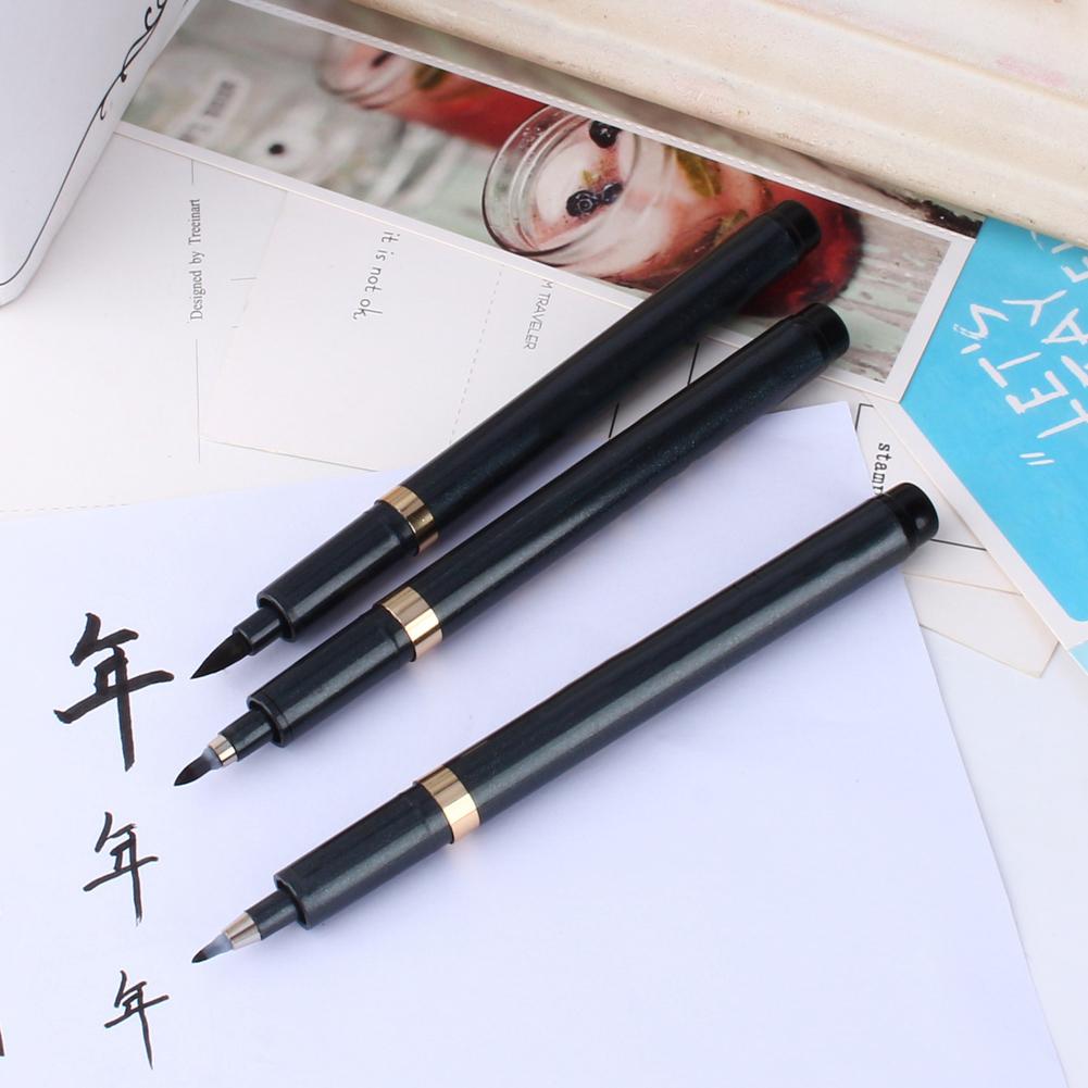 3pcs Chinese Japanese Calligraphy Shodo Brush Ink Pen Writing Drawing Craft SG