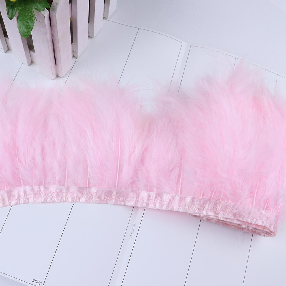Feather1 Meter Fluffy Turkey Marabou Feathers Trim Ribbon 10-15cm for Wedding Clothing Party Dress Decoration Accessories Sewing Plumes