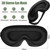 Breathable Sleeping Eye Mask Memory Foam Travel Eye Mask Portable 3D Eye Mask  Office