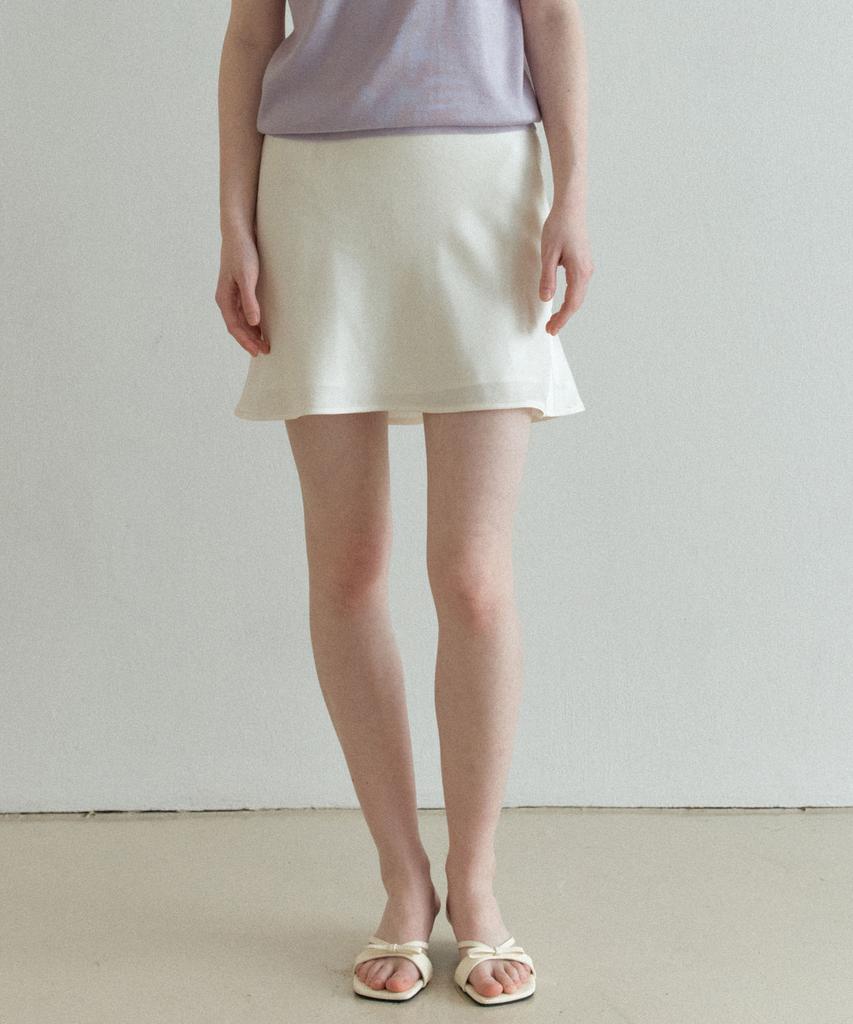 Yeoppe Satin Midi Skirt_Cream