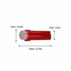 10 SZTUK/PARTIA W1.2W Gniazdo T5 LED 12V Samochód Auto Bok Klin Deska rozdzielcza Wskaźnik Instrument Lampa Żarówka Lód Niebieski Czerwony Zielony Żółty