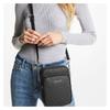 Michael Kors Jet Set Travel Presbyopia Printed Zipper Closure Chain Coated Canvas Shoulder Crossbody Bag Medium Women's Black