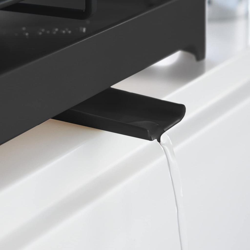 Yamazaki Industrial Dish Drainer Wire Basket Black W42XD23XH17cm Tower Dish Drainer Rack Dish Drainer Basket 2876 Approx.