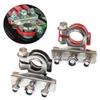 2Pcs Car 12V 3-way Battery Terminals Connector Negative & Positive Cable Clamps Efficient Line Fasteners Hand Wire Clamps