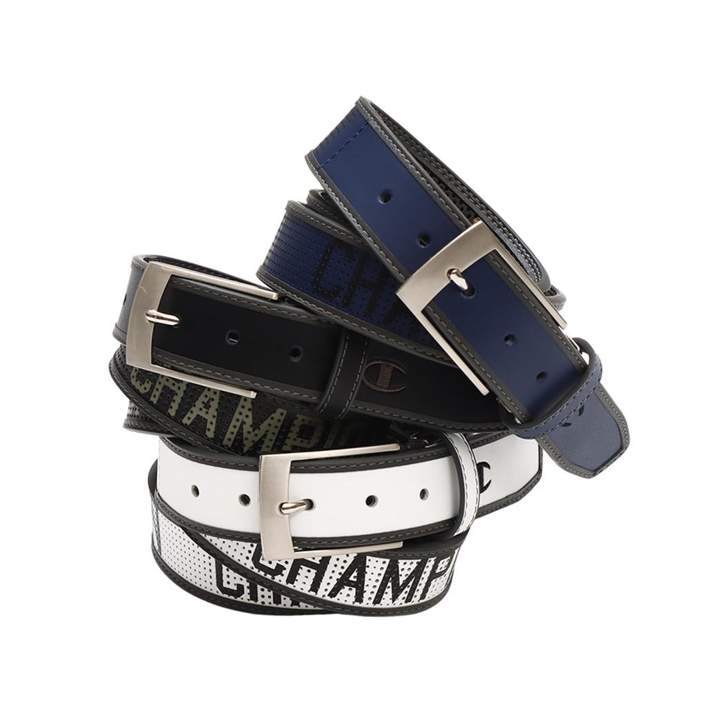 Sports Belt Graphic Logo Print Belt Accessories Golf Navy FreeSize [Champion] C3-ZG701A Men's