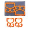Pack of 2 Functional Grocery Bag Holders Strong Plastic Gentle Grip for Shopping Transfer