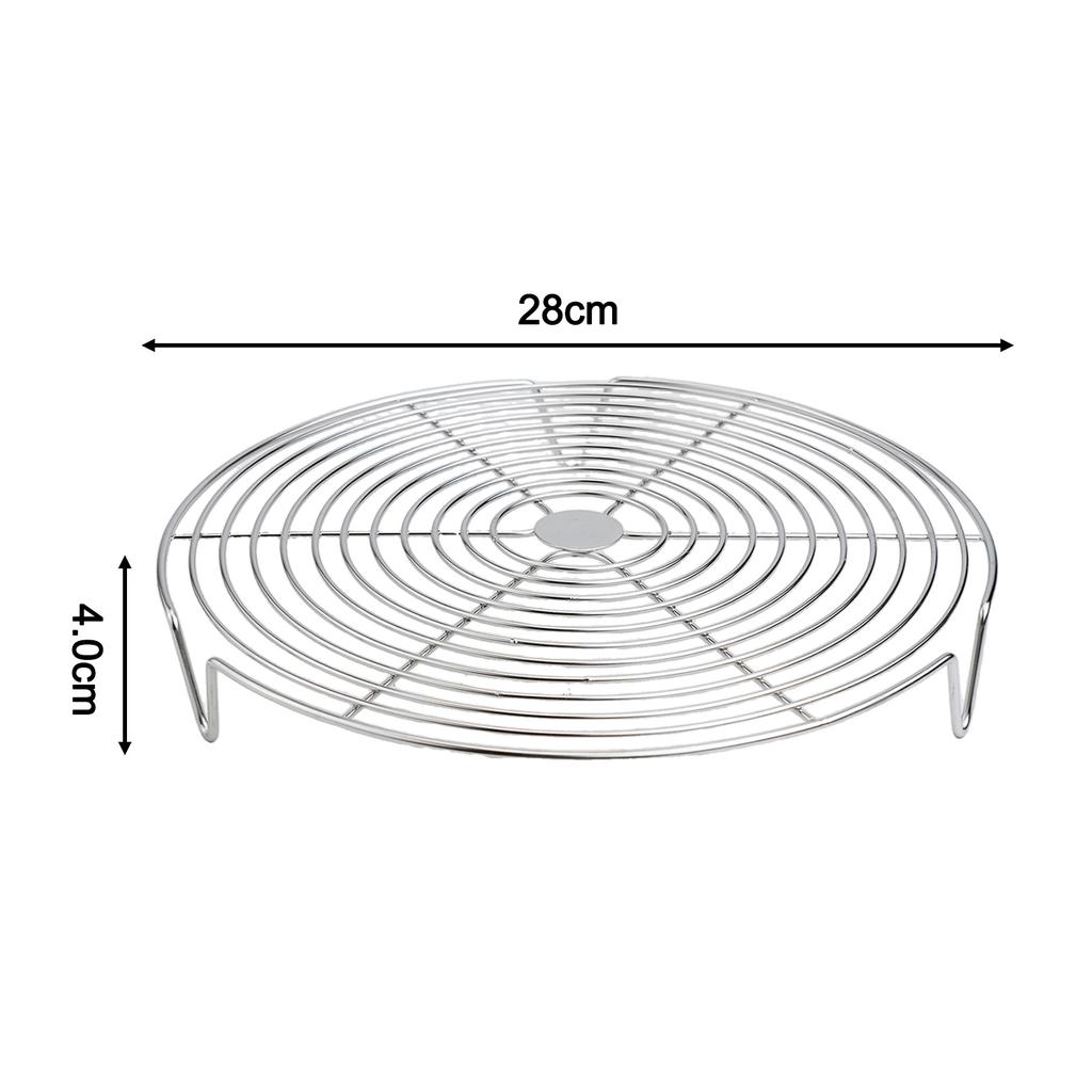 Multipurpose Stainless Steel Steamer Rack for Pot Use with Tray Suitable for Steaming Dumplings Eggs and Grilling