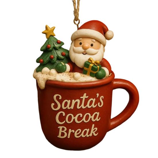 1/4Pcs Christmas Drink Ornament Christmas Tree Santa Claus Snowman Decor Hanging