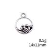 Mother's Day Charms For Bags Wave Water Drop Swirl Charms Pendant Audience Bag Pendant