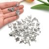 Pendants for needlework and creativity set, silver, 100pcs