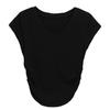 Women's V Neck Short Sleeve T Shirts Slim Fit Solid Color Casual Tops Tees