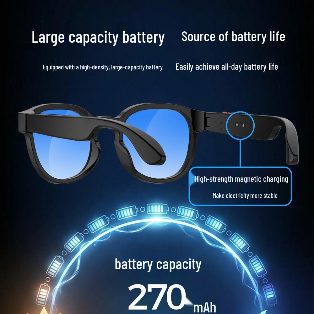 AIMB-S1 Smart Bluetooth Glasses: 5MP Camera, Music, Calls, Video Recording, AI Translation.