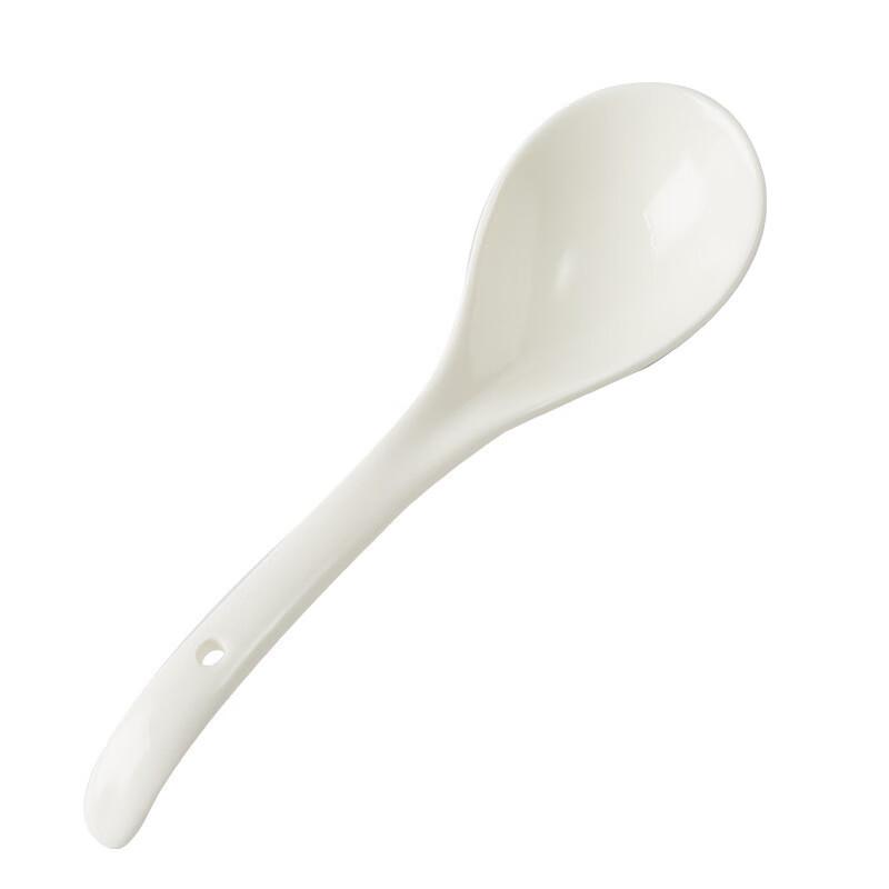 Pure White Bone China Soup Spoons