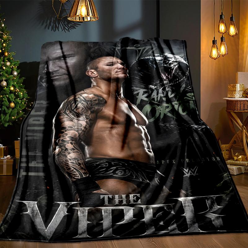Wrestling Champion With Wwe Title Blanket Lightweight Ideal Bedding Blanket Perfect for Travel, Living Rooms, Offices, Sofas, Fan Christmas Gift