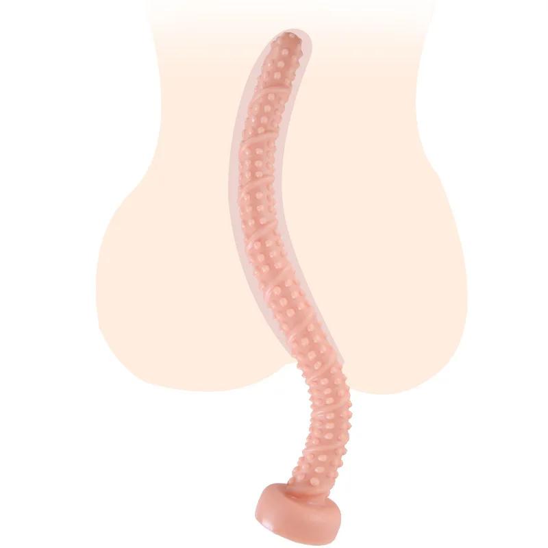 Fun Backyard Super Long Anal Plug Foreign Trade Large Anal Whip Ball Anal Expander Gay18+ Female SM Deep