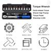 Quick-release Torque Wrench High Precise Torque Preset Wrenches 2-24N.m Torque Adjustable 1/4inch Ratchet Wrench Bike Car Bicycle Repairing Tool