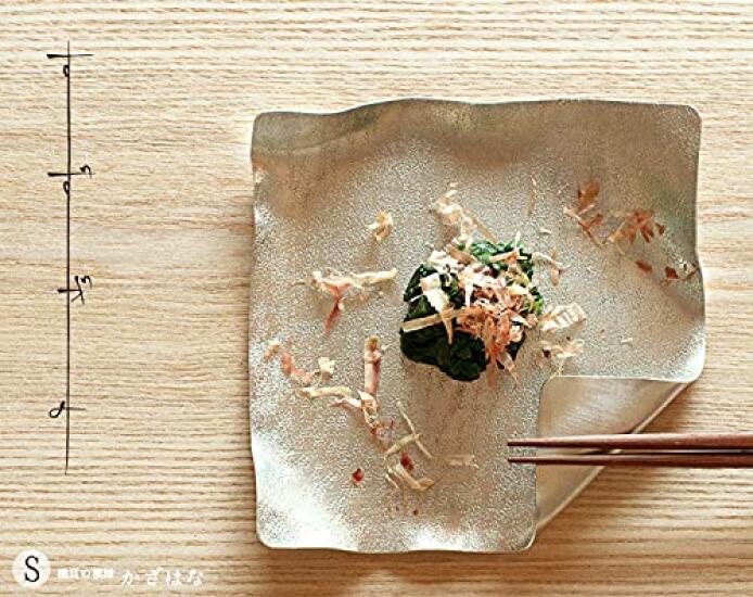 Washi Paper Kazahana 13x13 2 Sheets In a Paulownia Wood Box [Suzugami Wrapping]