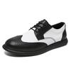 Amazon popular men's leather shoes business dress genuine leather men's shoes large size breathable casual Brock leather shoes