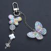 Sweet Bowknot Keychain Pendant Big Heart Charm Keyring for Purse Bag Backpack