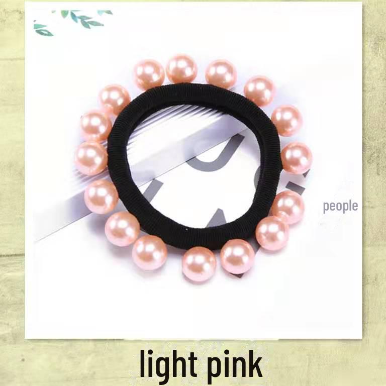 "16 High-Gloss Pearl Seamless Hairband, High Elastic Large-size, Women's Fashion Accessory"