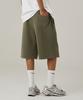 URBANAGE Bermuda Pigment One-Pleat Sweat Shorts Khaki