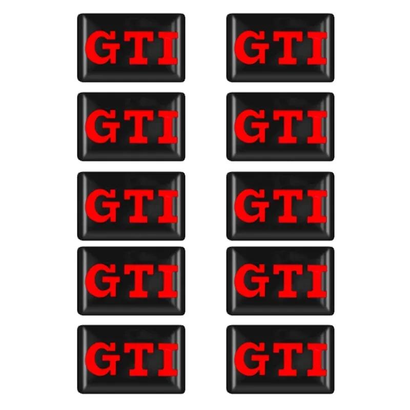 

2026 Hot For Volkswagen VW For Volkswagen VW GTI R Logo Polo Golf Jetta Beetle CC Tiguan Touran Passat MK7 10pcs/set Car Styling