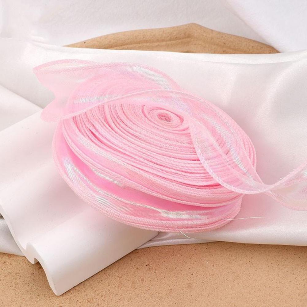 High-quality Tulle Ribbon Luxury Gift Ribbon Iridescent Tulle Ribbon Roll for Wedding Invitations Floral for Bouquet for Parties
