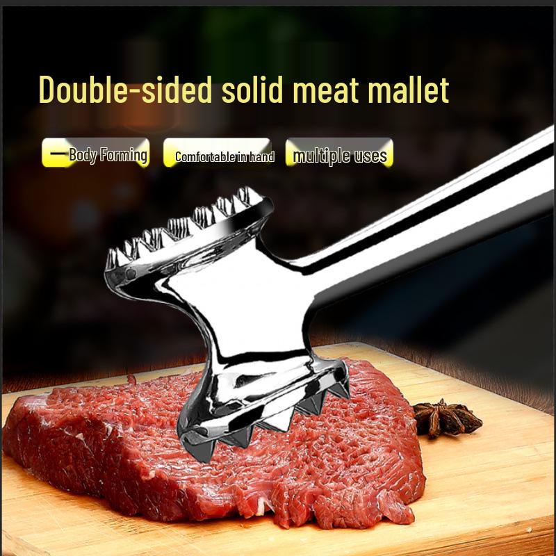 Zinc Alloy Meat Tenderizer Hammer with Needle for Steak, Chicken, and Pork Chops