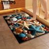 3D Shell Floor Mat Anti Slip Bathroom Door Mat Dirt Resistant and Anti Slip Floor Mat for Bathroom