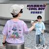 Boys' Summer Short Sleeved Set 2026 New Fashionable Children's Summer Dress Boys' Baby Jeans Two Piece Set Trendy
