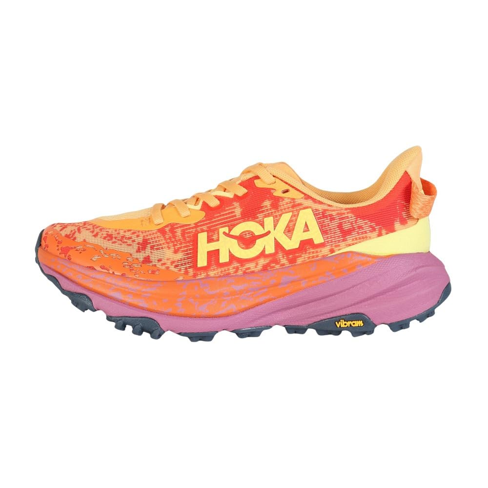 HOKA Speedgoat 6 Trail Running Shoes (1147811-SRBT) (Orange/Size 23.0/Women's)