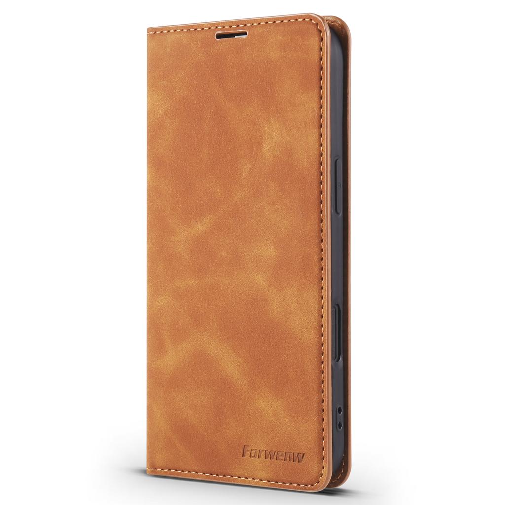 FORWENW For iPhone Air Wallet Case Magnetic Absorption Leather Flip Phone Cover with Stand