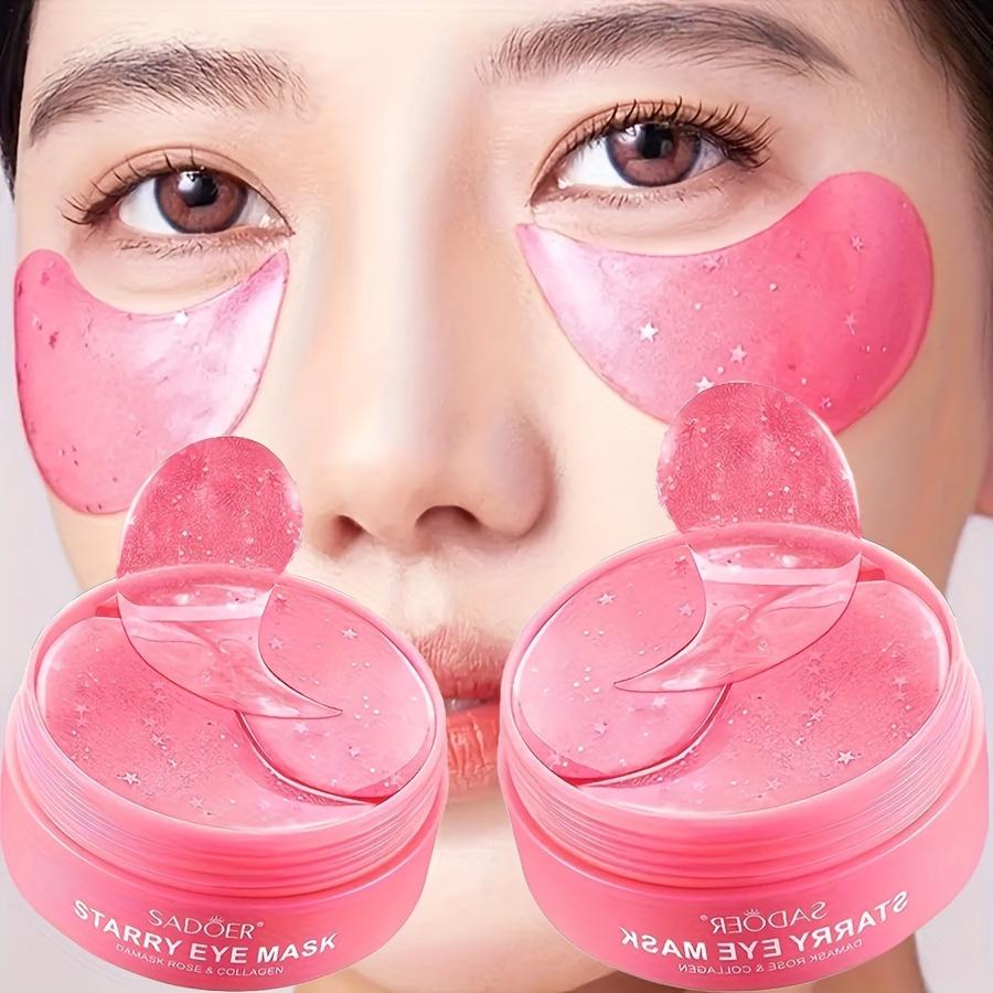 Rose Hydra-Gel Eye Mask - Moisturizing & Firming Eye Care with Plant-Based Squalane, Remove Dark Circles, Puffiness & Wrinkles, Tighten Skin Eye Patch