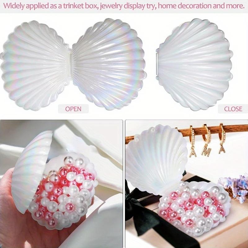1Pc Waterproof And Moisture Resistant Wedding Shell Ornament Theme Ornament Shell Candy Box Party Snack Container Home Decoration