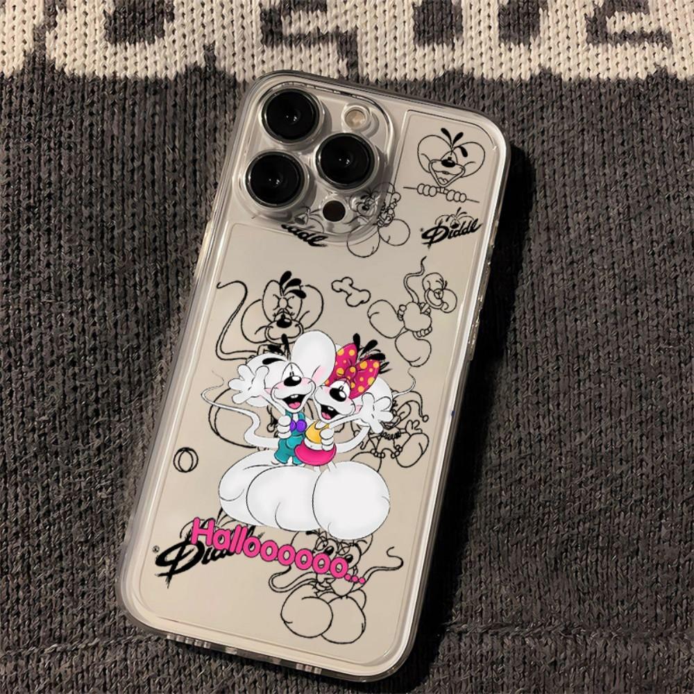 Custodia per Telefono Cartone Animato Carina D-Diddls Per Samsung S26 S25 S24 S23 S22 S21 S20 FE Note20 Plus Ultra Lite Edge 5G Cover Trasparente Morbida in TPU