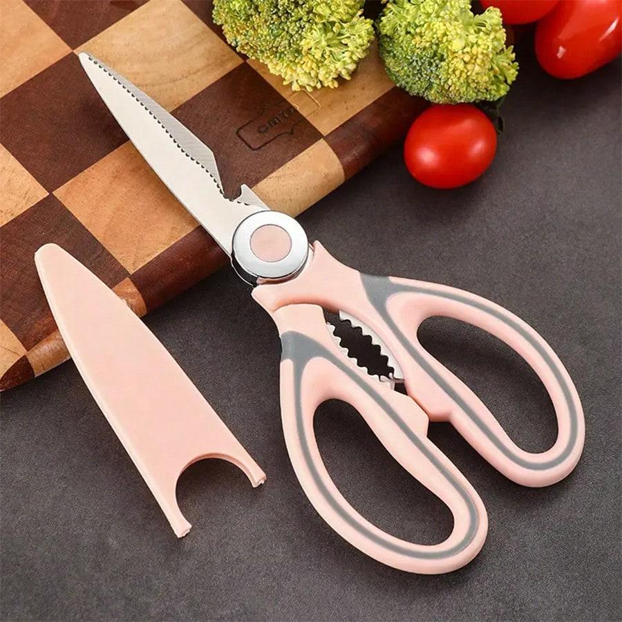

Stainless Steel Chicken Bone Kitchen Household Scissors for Cutting Bones and Meat, Multifunctional Multi-Purpose Labor-Saving Scissors one-size рожевий
