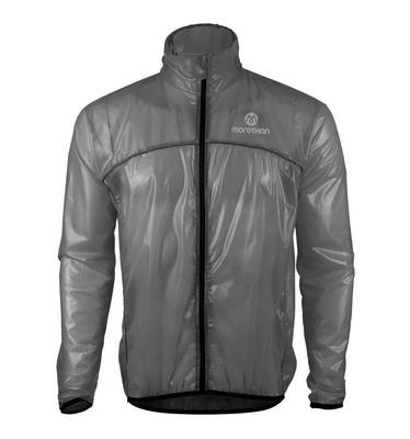 Morethan Cycling Regenjacke Rennrad Regen Lang mit (Schwarz/XL/Herren/Damen) Ausrüstung, Leichtgewicht, Wasserdicht, Ärmel, Schnelltrocknend, Reflektierend,