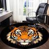 1pc Tiger Face Chair Carpet for Office, Non-slip, Soft and Durable Leisure Rug, Perfect for Office, Living Room Yy251103159