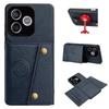 PU Leather Wallet Phone Case for HONOR 600 Lite Multiple Card Slots Dual Metal Button Closure Shockproof Full‑Body Protective Cover