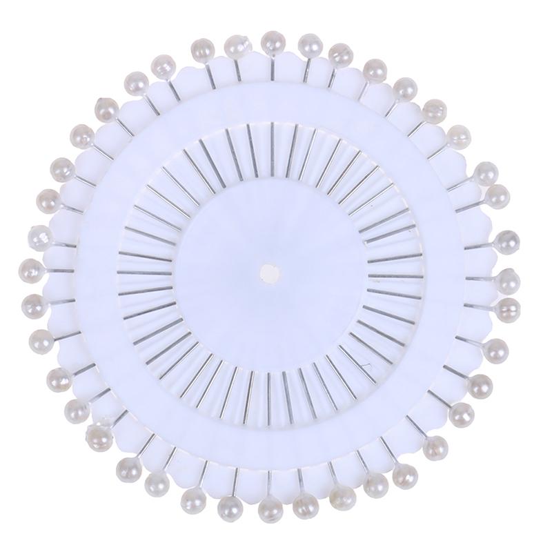 40Pcs Sewing Accessories Pearl Straight Head Pins Dressmaking Pear Corsage Pin