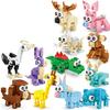 Funny Joy Insect Animals Figures Set Mini Building Blocks Toy Assembly 3D Constructor Micro Bricks For Kids Boys Present Plaything