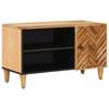 Storage Cabinet In Brown 80 X 31.5 X 46 Cm Solid Mango Wood