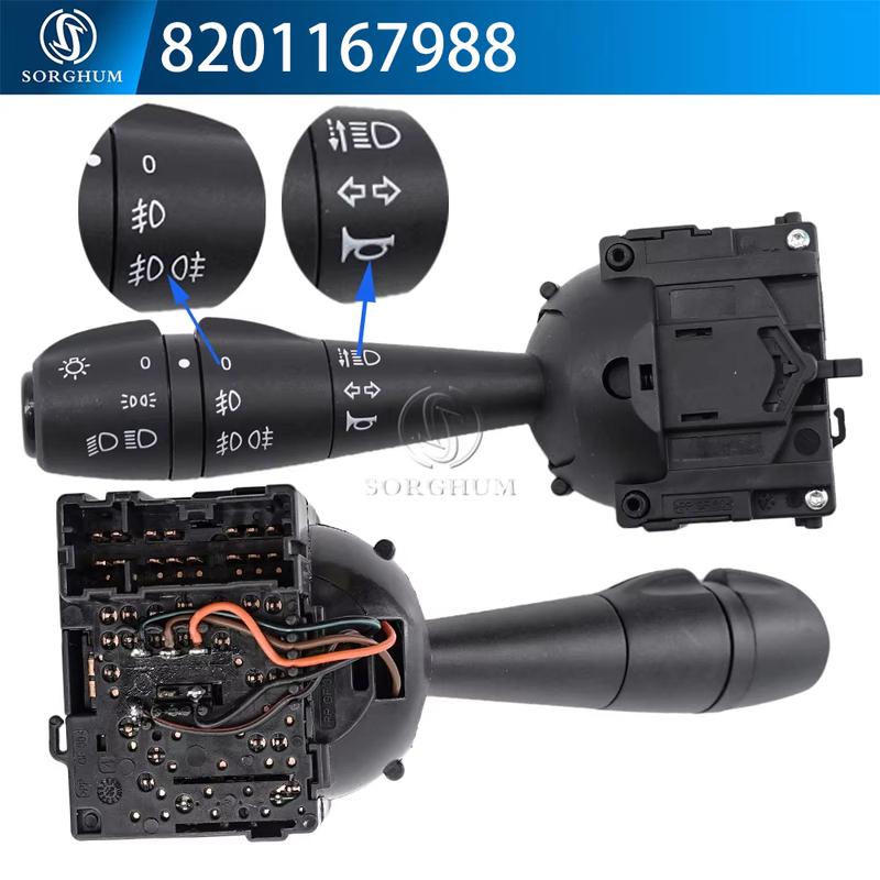 8201167988 Turn Signal Switch For Dacia Logan Dokker Duster Lodgy Sandero CLIO Trafic8201137975 8201167977 8201167981 255400337R