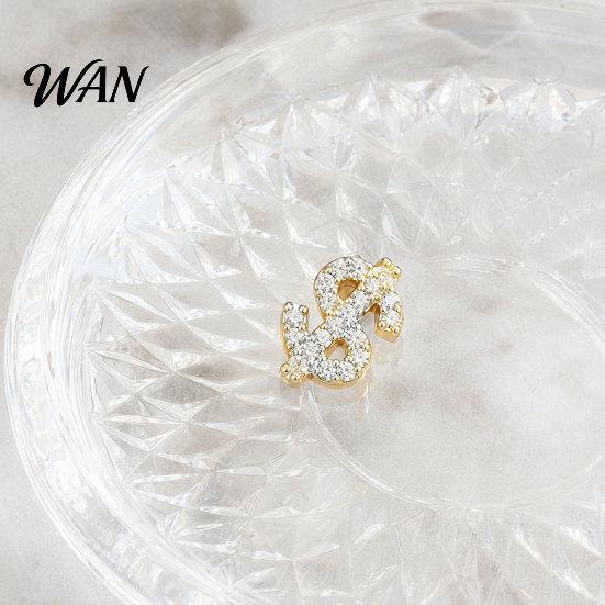 Hypoallergenic Earrings 1 Pair Rhinestone Money Stud for Women, Glittering Shiny Zircon Studs Sign Earrings, Jewelry Gift Teens Girls, Ladies